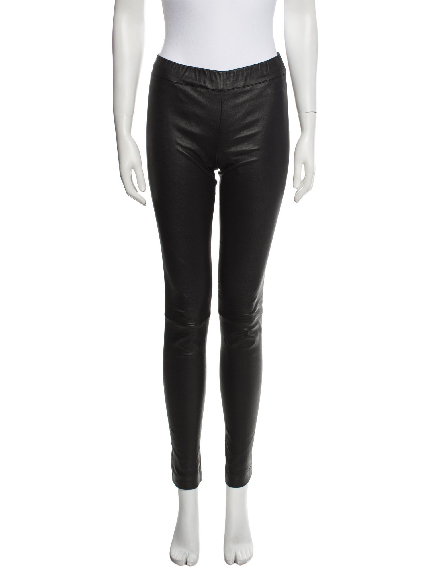 The Row Leather Skinny Leg Pants