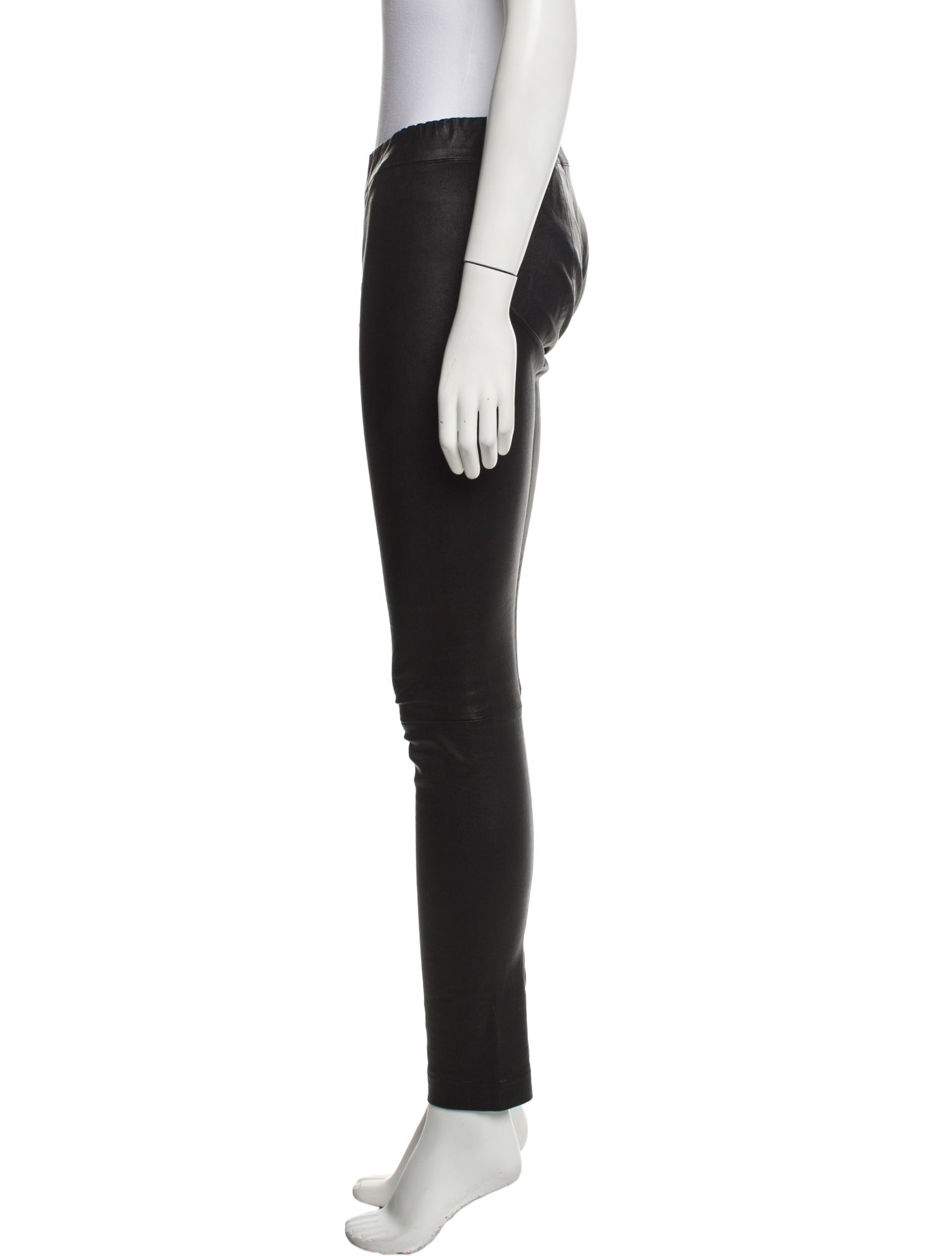 The Row Leather Skinny Leg Pants