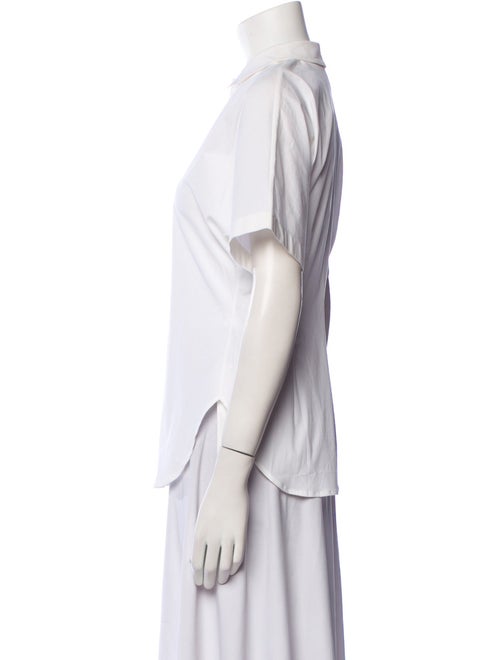 The Row Short Sleeve Button-Up Top