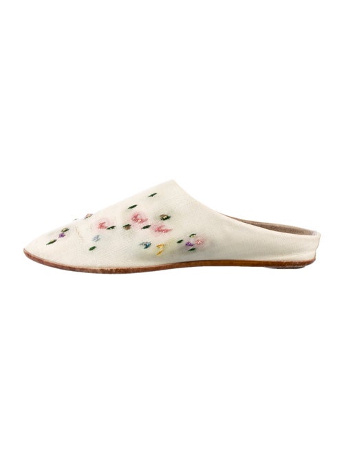 The Row Canvas Printed Mules