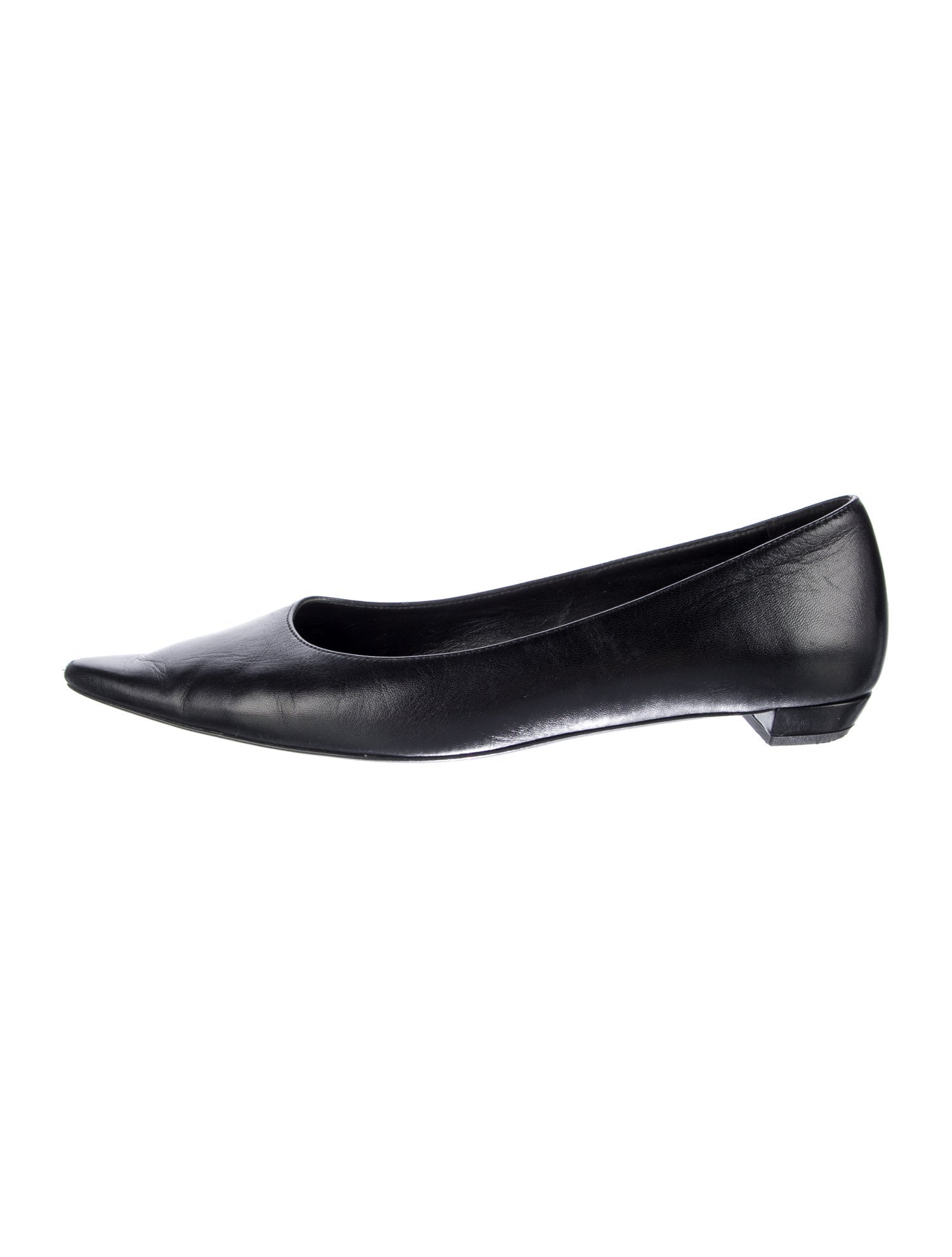 The Row Leather Ballet Flats