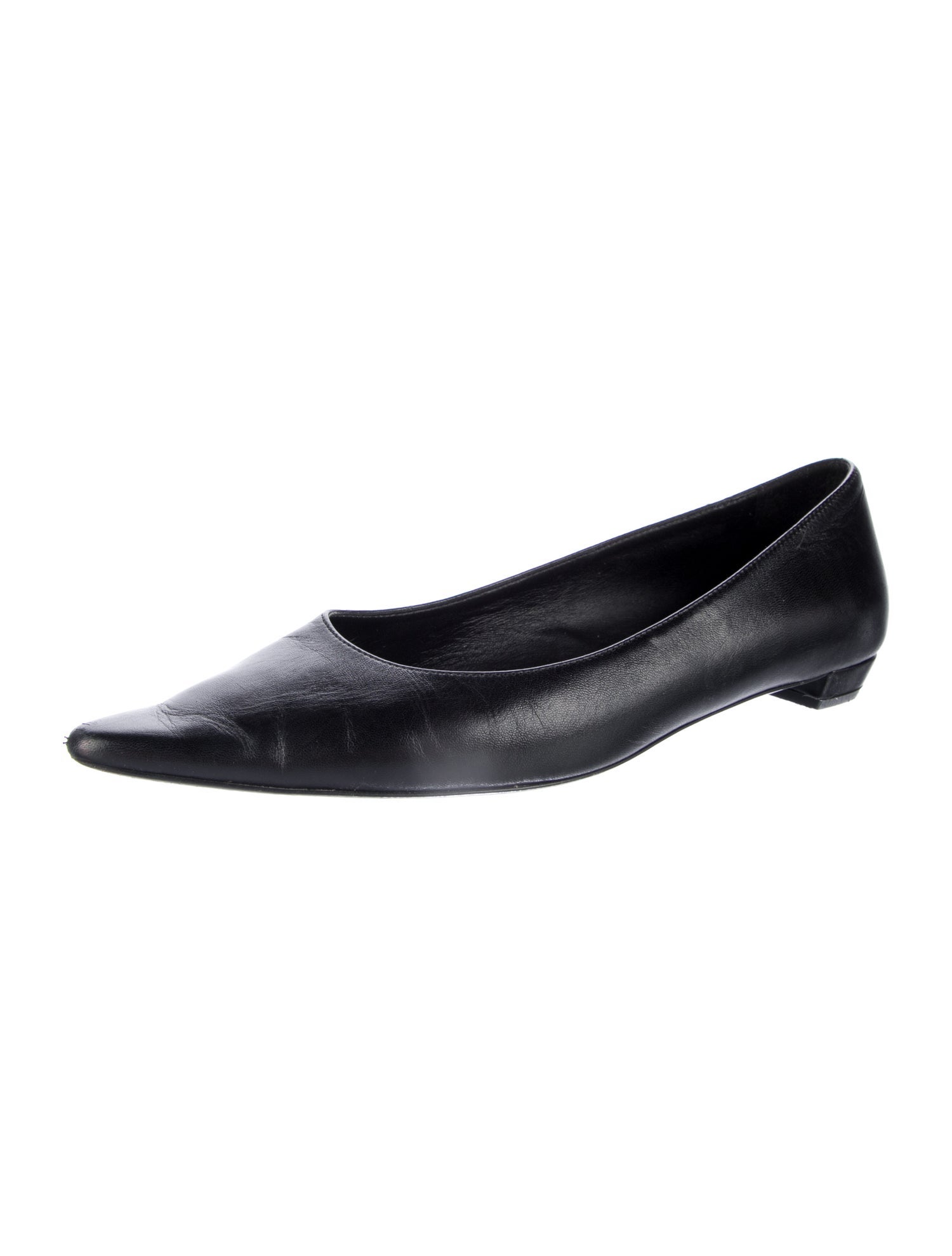 The Row Leather Ballet Flats