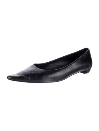 The Row Leather Ballet Flats