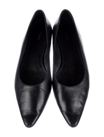 The Row Leather Ballet Flats