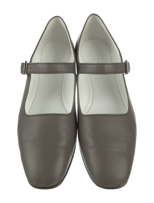 The Row Ava Leather Mary Jane Flats