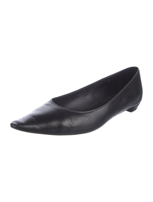 The Row Leather Ballet Flats
