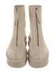 The Row Zipped Boot I Leather Combat Boots