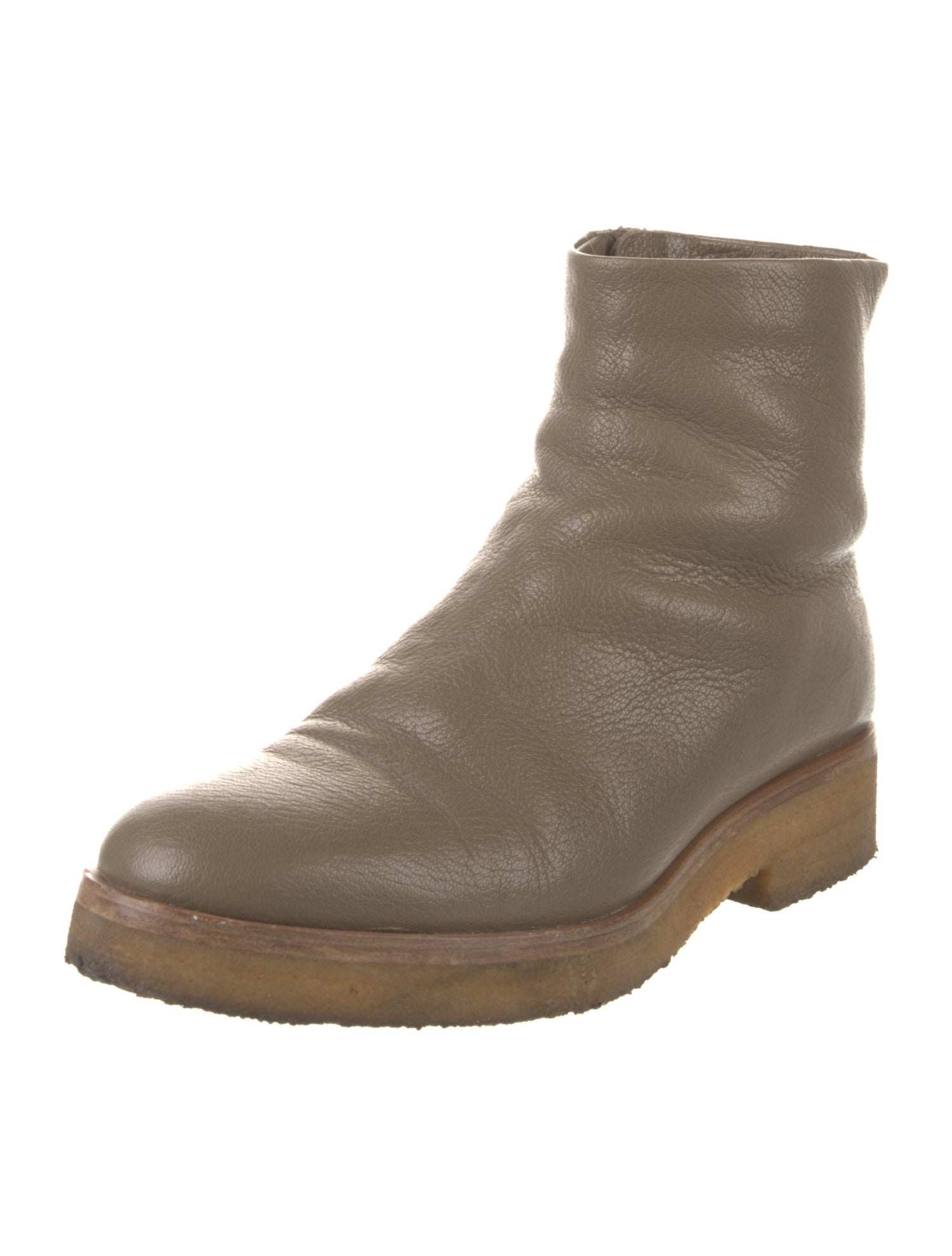 The Row Leather Combat Boots