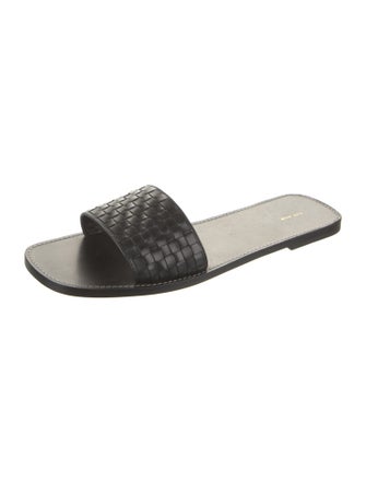 The Row Link Leather Slides