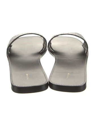 The Row Link Leather Slides