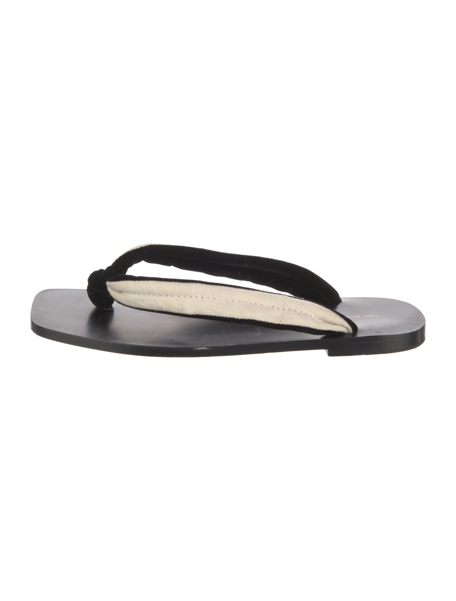 The Row Swan Canvas Flip Flops