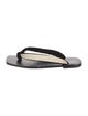 The Row Swan Canvas Flip Flops