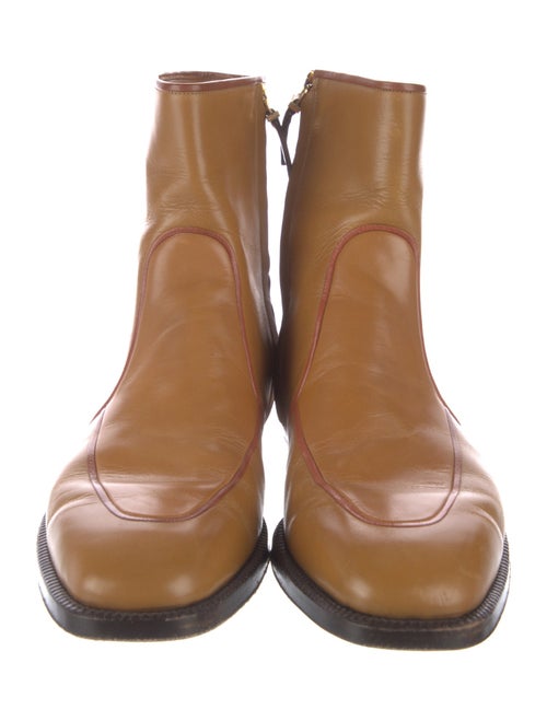 The Row Leather Combat Boots