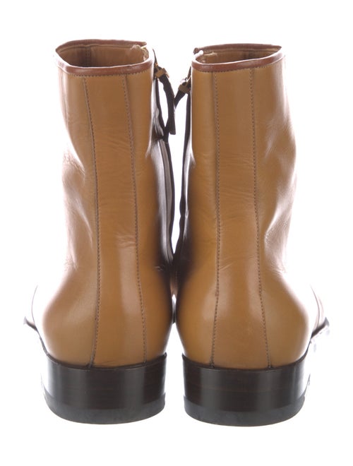 The Row Leather Combat Boots