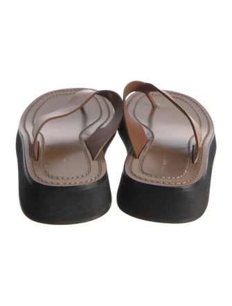 The Row Ginza Leather Slides