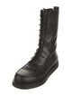 The Row Patty Leather Combat Boots