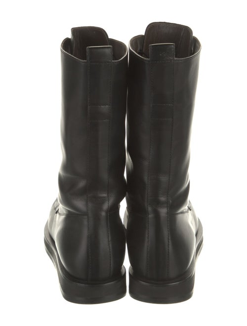 The Row Patty Leather Combat Boots