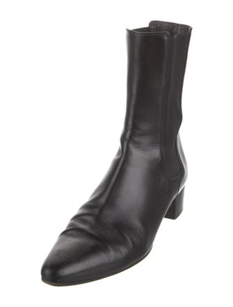 The Row Leather Chelsea Boots