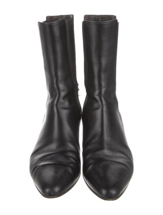 The Row Leather Chelsea Boots