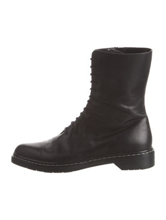 The Row Fara Leather Combat Boots