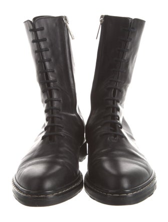 The Row Fara Leather Combat Boots