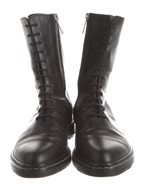 The Row Fara Leather Combat Boots
