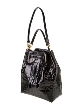 The Row Crocodile Bucket Bag