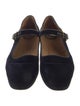 The Row Ava Mary Velvet Mary Jane Flats