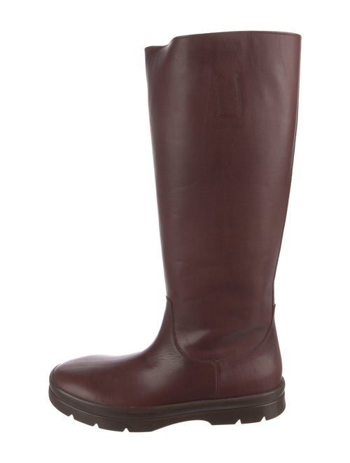 The Row Leather Rain Boots