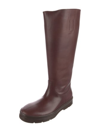 The Row Leather Rain Boots