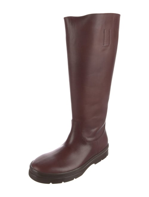 The Row Leather Rain Boots