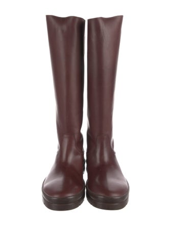 The Row Leather Rain Boots
