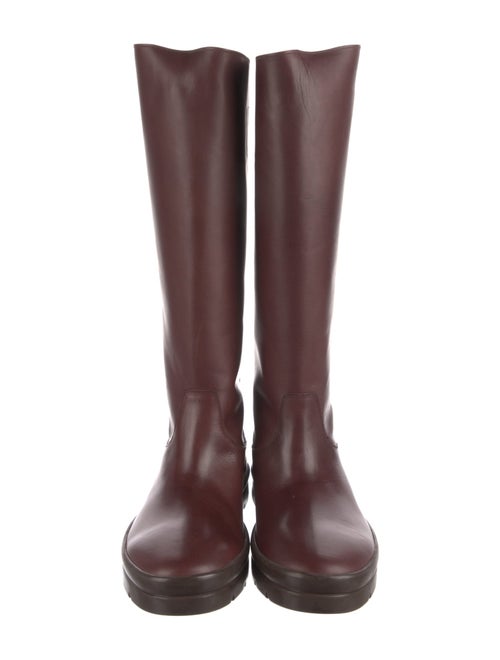 The Row Leather Rain Boots