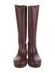The Row Leather Rain Boots