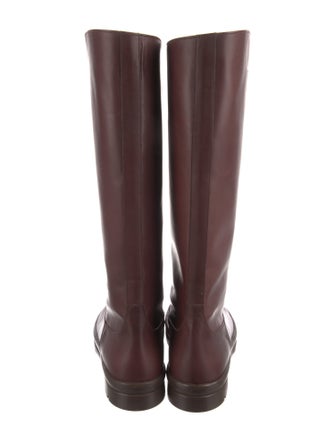 The Row Leather Rain Boots