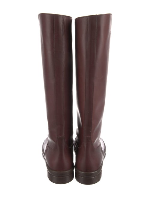 The Row Leather Rain Boots