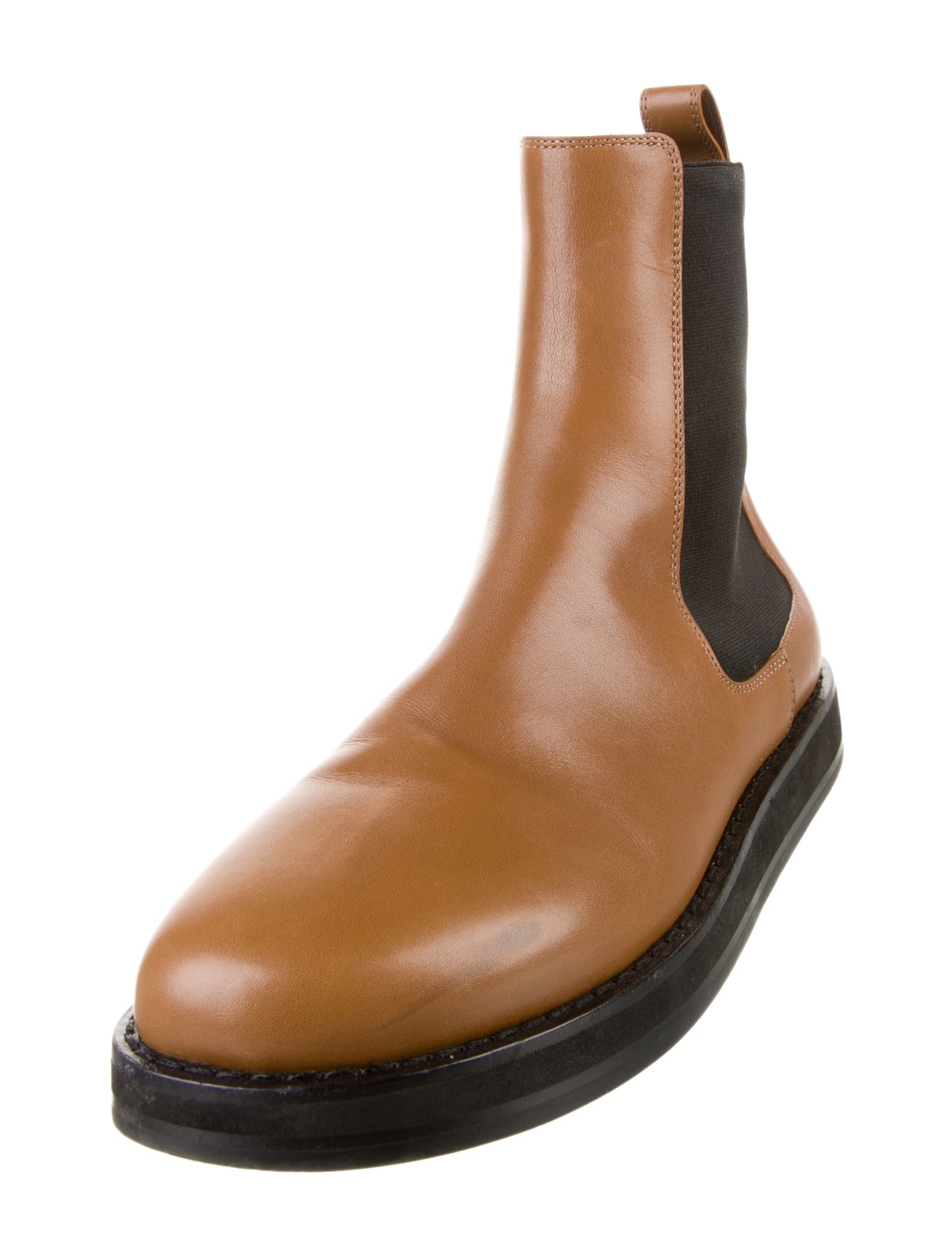 The Row Leather Chelsea Boots