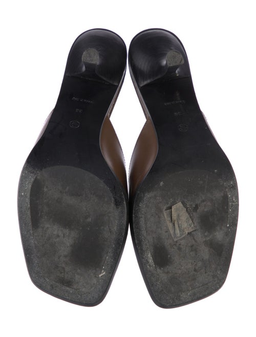 The Row Leather Slides