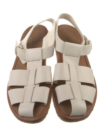 The Row Fisherman Leather Slides