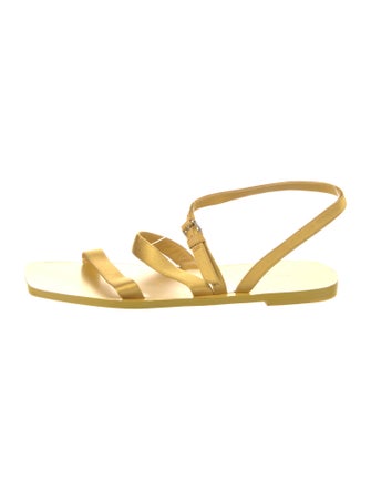 The Row Satin Slingback Sandals