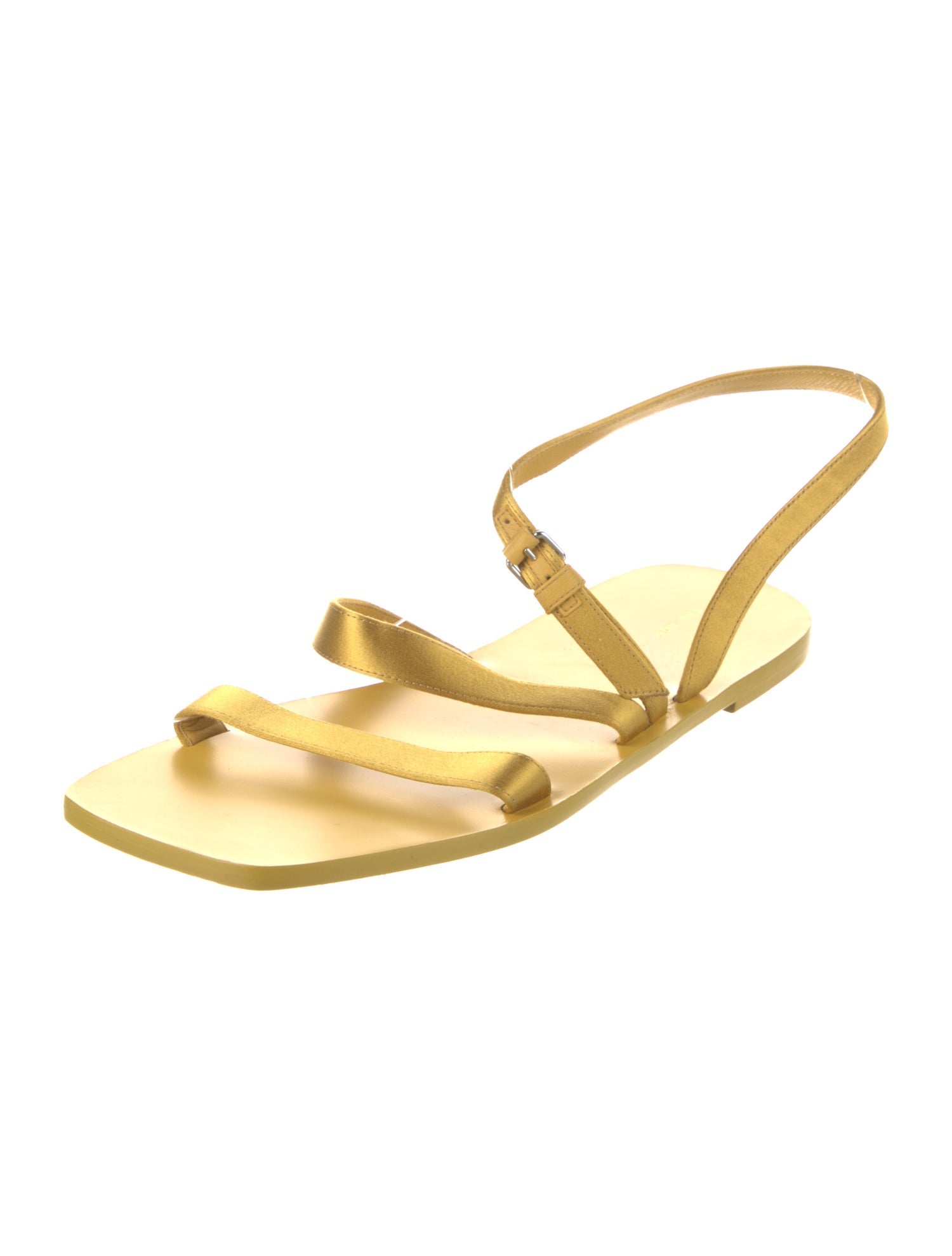 The Row Satin Slingback Sandals