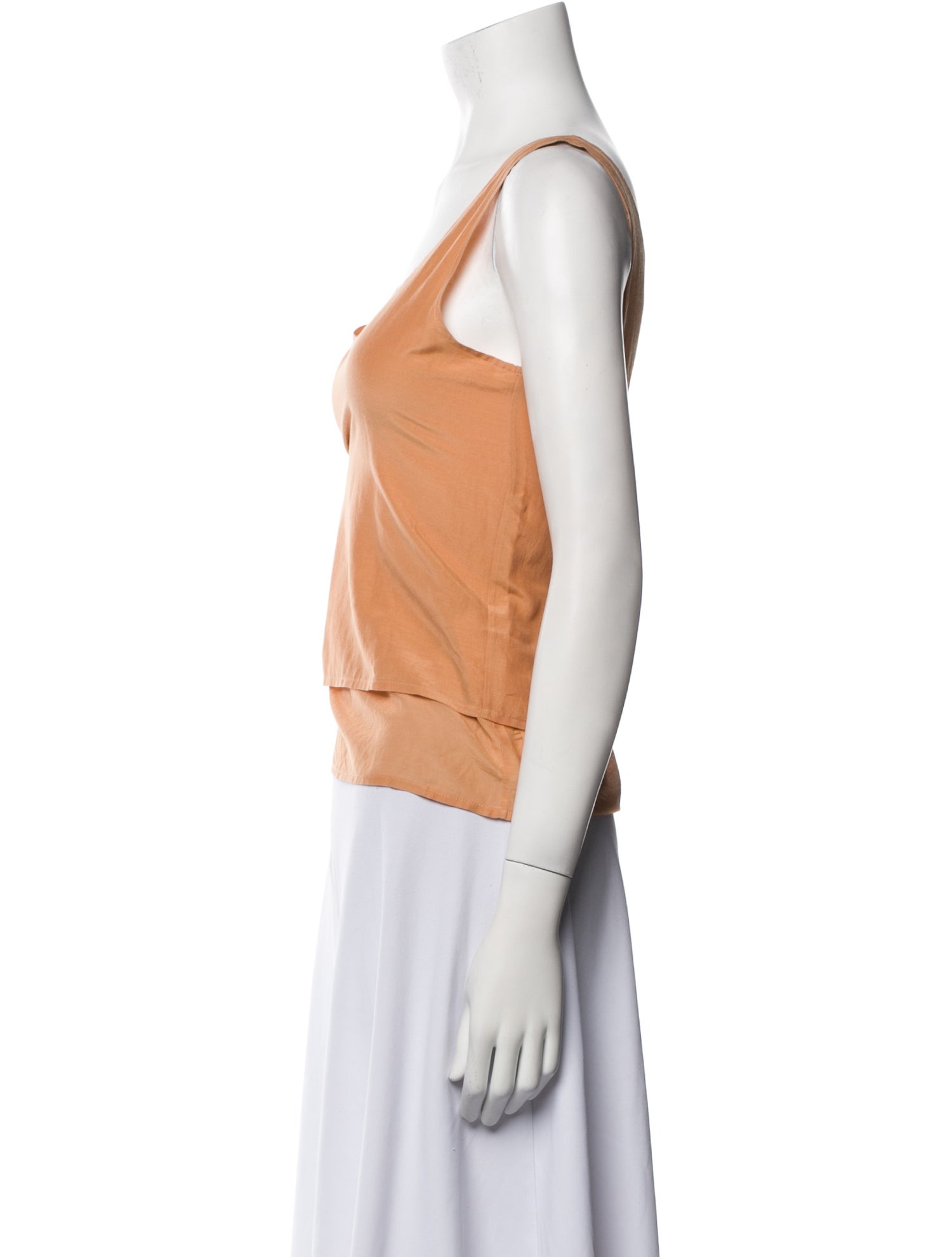 The Row Scoop Neck Sleeveless Crop Top