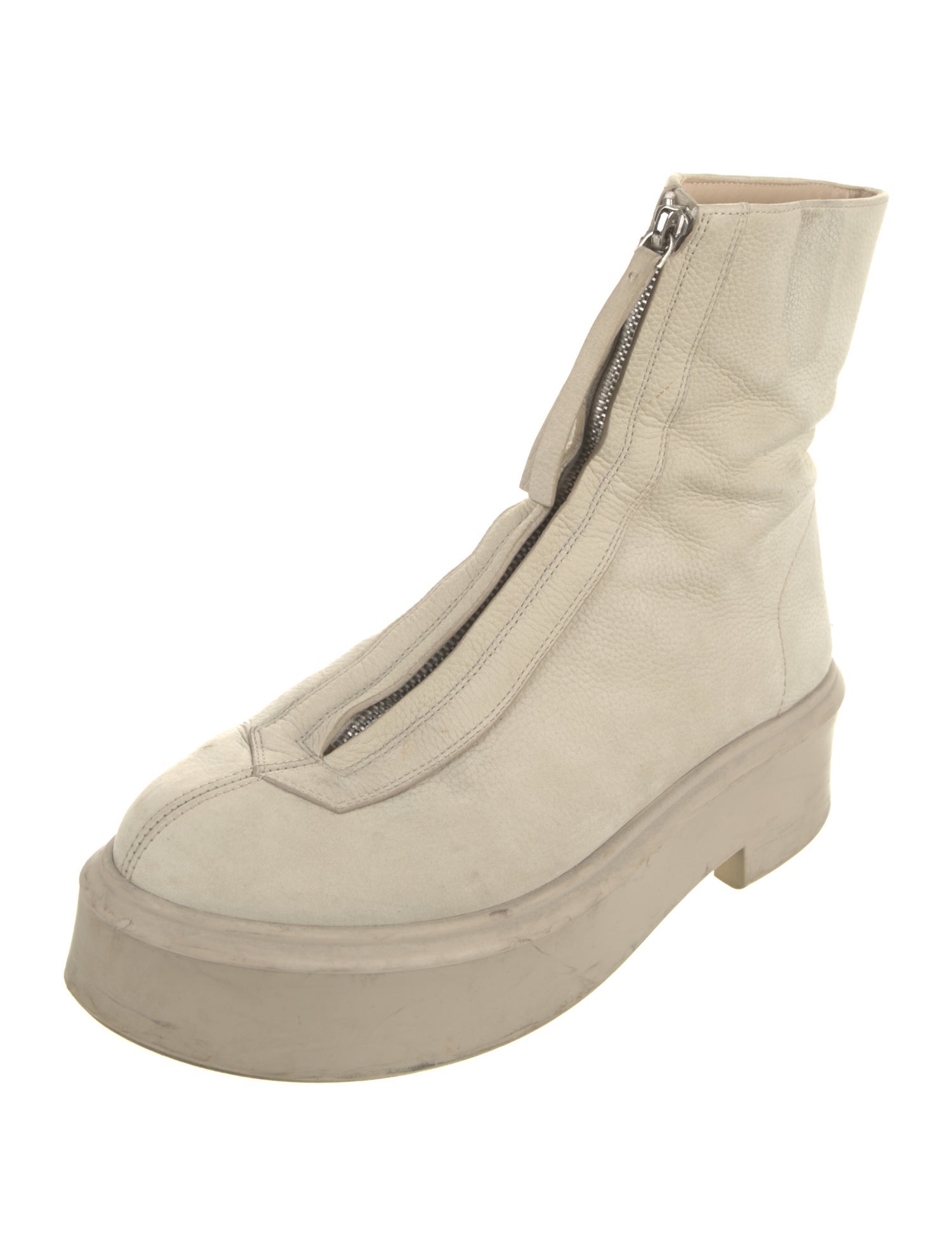 The Row Leather Lace-Up Boots