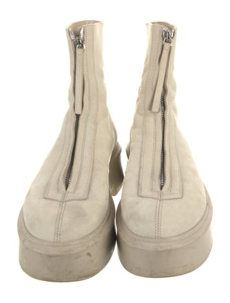 The Row Leather Lace-Up Boots