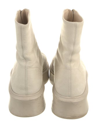 The Row Leather Lace-Up Boots