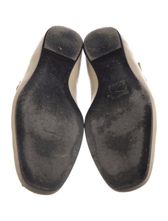 The Row Leather Mary Jane Flats