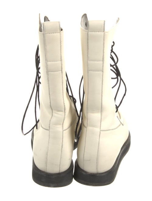 The Row Leather Lace-Up Boots