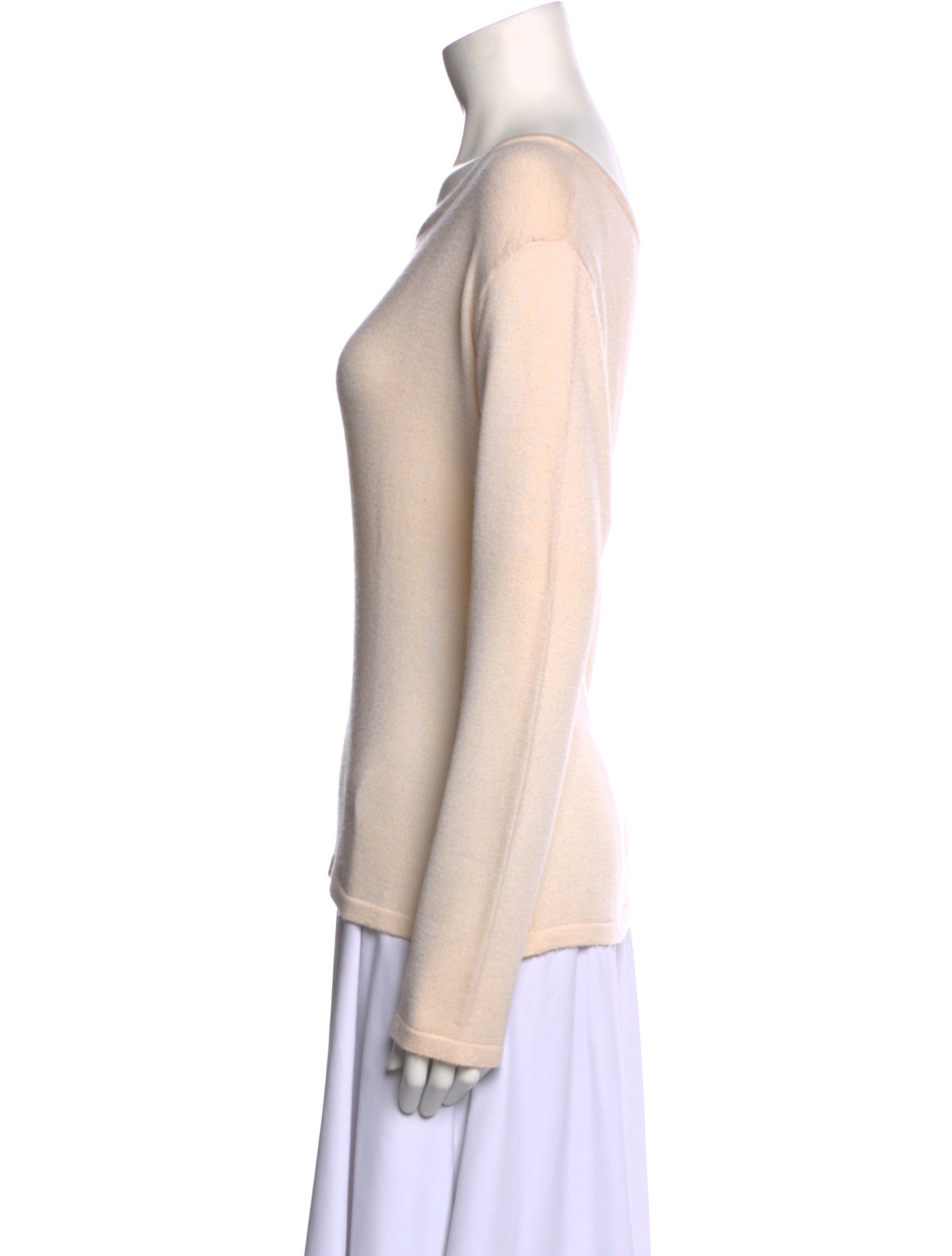 The Row Cashmere Bateau Neckline Sweater