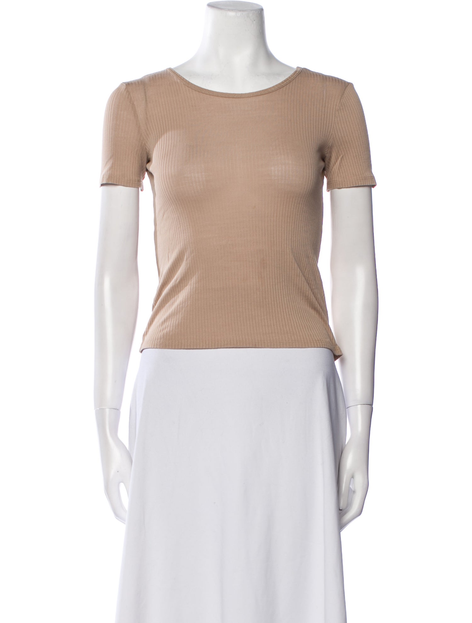 The Row Silk Scoop Neck T-Shirt