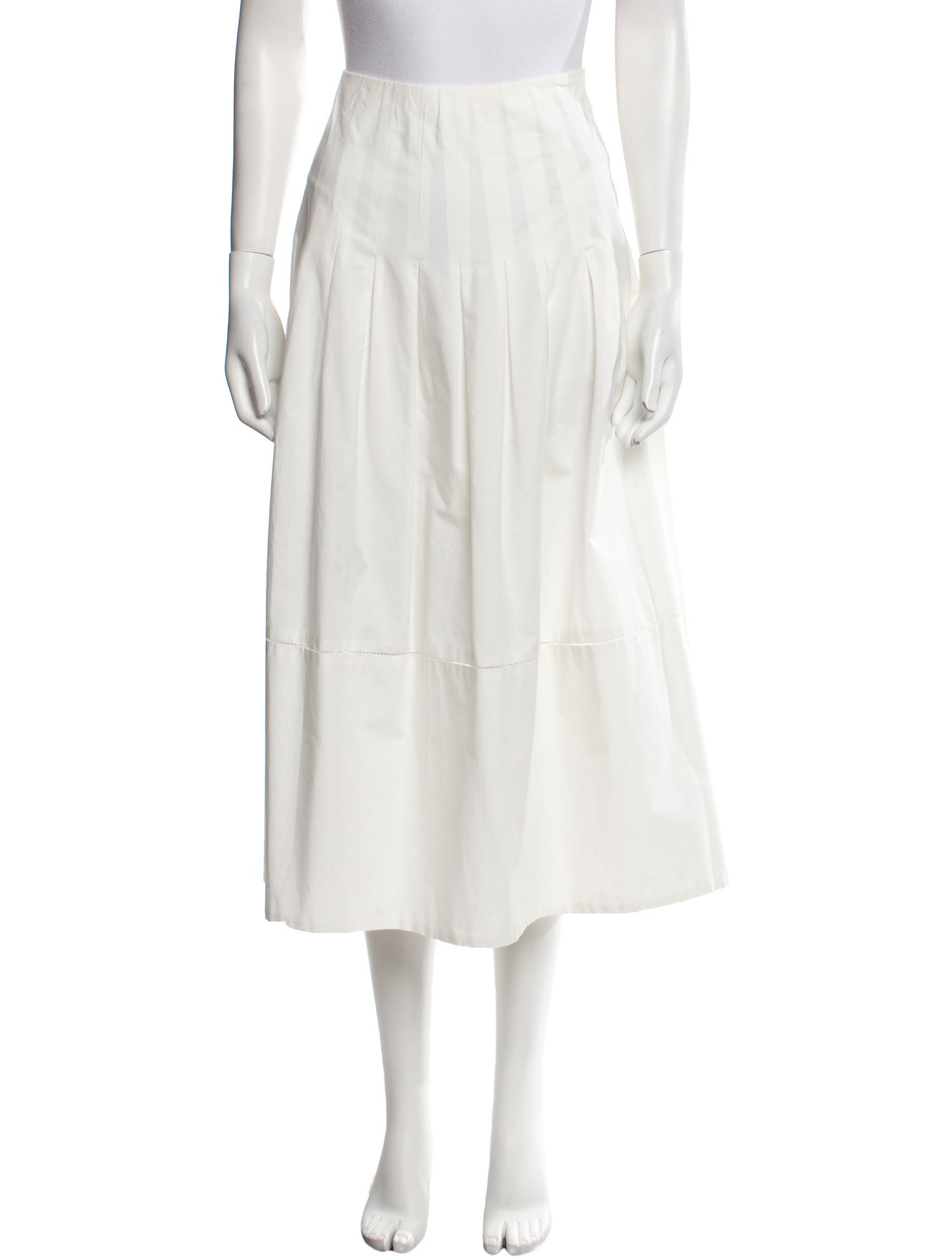 The Row Pleated Accents Midi Length Skirt